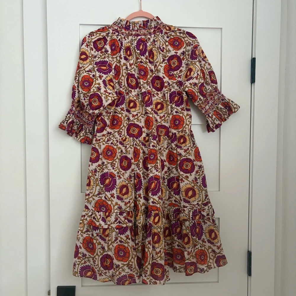 Figue Halima Floral Tiered Mini Dress